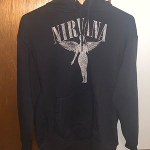 Adult small black h&m nirvana sweatshirt